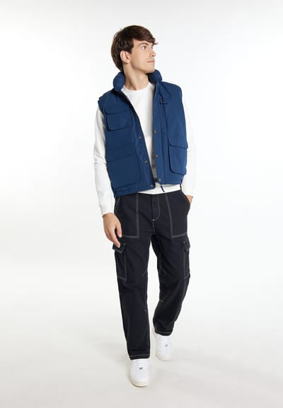 Mo Gewatteerd vest Heren marine