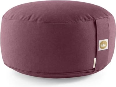 Ronde Yogakussen Meditatiekussen - Zithoogte 15cm - Wasbare Katoenen Hoes - Yoga Zitkussen met Speltvulling - GOTS Gecertificeerd