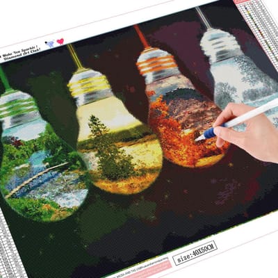 Peinture Diamant 5d Saison Peinture Diamant Paysage Broderie Diamant 20X30 gray