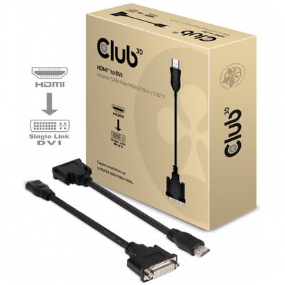 Club 3D HDMI™ naar DVI-D enkele link passieve adapter