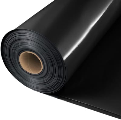 Bouwfolie PE - Afdekfolie Dampdichte Folie - Bouw en Isolatie - Waterdampdicht Waterafstotend - 4x25 Meter - Zwart
