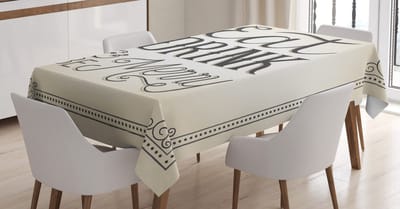ABAKUHAUS ISS – Tafelkleed 140x240 cm – Satijn, Wasbaar, Antraciet/Beige