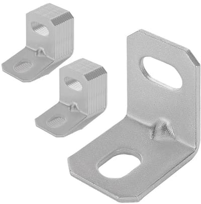 Set van 25 verstelhoeken 25 x 25 x 18 mm voor hoekverbindingen en montage