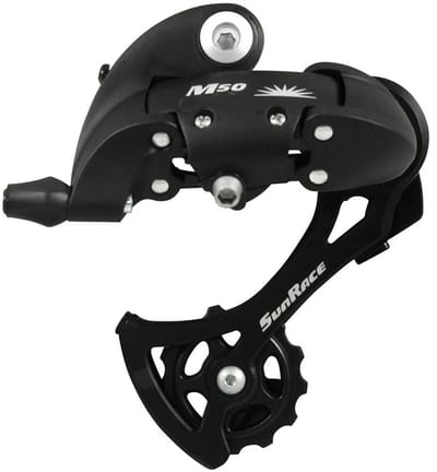 Sunrace Mtb Rdm57 Achterderailleur Zwart 8s / Max 34t