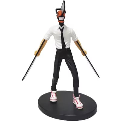 14cm Chainsaw Man Anime Figuur Power/Denji Actiefiguur PVC Chainsaw Man Noedelstopper Figuur Volwassen Collectie Model Speelgoed black