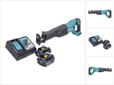 Makita DJR 186 RF accu reciprozaag sabelszaag 18 V + 2x accu 3,0 Ah + oplader