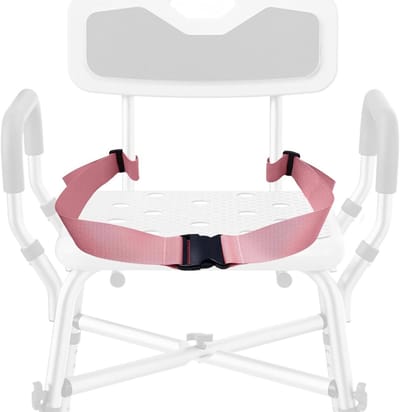 Douche Stoel Veiligheidsgordel - Bad Bench Riem - Veilig Douchen - Anti-Slip Ontwerp - 114.3 centimeter - Roze