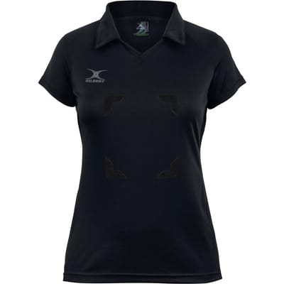 Gilbert Netball Eclipse Hook and Loop Shirt Wmn - W 8 - Zwart