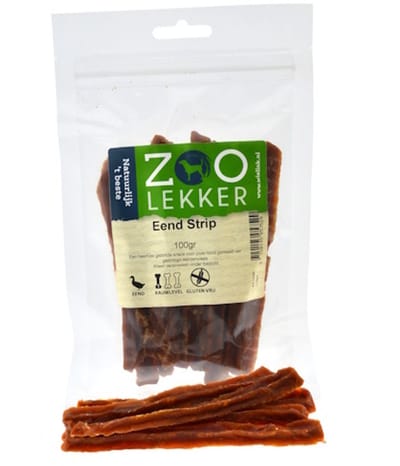 Zoolekker Eend Strip - gezonde hondensnack 100 g