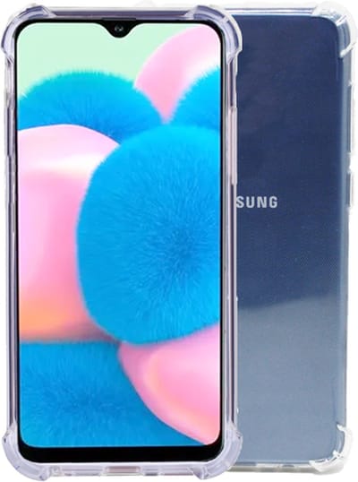 Hoesje Geschikt voor Samsung Galaxy A41 Anti Shock silicone back cover/Transparant hoesje + Gratis screenprotector