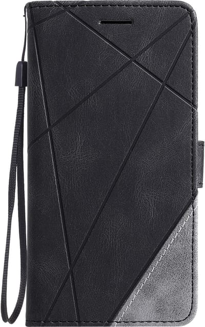 Hoesje geschikt voor iPhone 11 Pro Max - Bookcase - Pasjeshouder - Portemonnee - Patroon - Kunstleer - Zwart