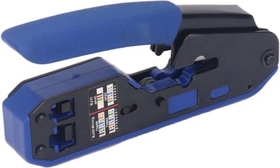 RJ45 Krimptang Set - Netwerkkabel Tang - Netwerk Kabels Maken - 3-in-1 Functie - 50 Connectoren - Zwart