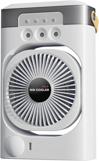 Persoonlijke Airco Unit - Mini Koeler - Persoonlijke Koeling - Ingebouwde Luchtbevochtiger - 26x16cm - Multicolor