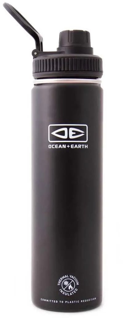 Ocean & Earth Screw Top Lid 720ml Thermosfles Zwart