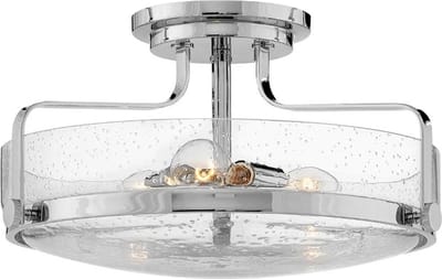 Hinkley LED Plafondlamp Harper | 3X E27 Max 60W | Dimbaar | Polished Chrome