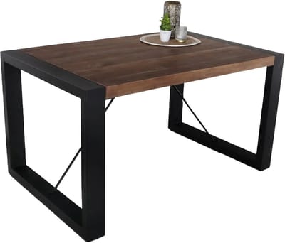 Eettafel Rechthoekig - Eetkamertafel Hout - Gezellig Tafelen - Uniek Mangohout - 140cm - Bruin