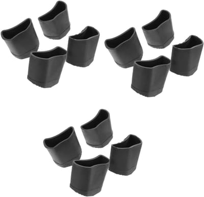 Ladder Voetbeschermers - Meubel Pads - Vloeren Beschermen - Antislip en Geluiddempend - 4.5x4.3x2.5CM - Zwart