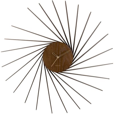 Wandklok van houtfineer Karlsson Helix XL