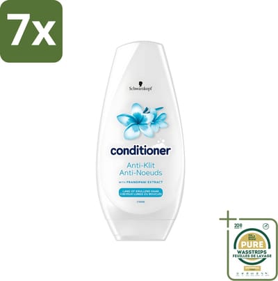 7 x Schwarzkopf - Conditioner - Anti-Klit - Lang of Krullend haar - 250ml - Grootverpakking - Anti-klit - Haar Verzorging - Klitvrij Haar - Soepel Haar - Zacht Haar