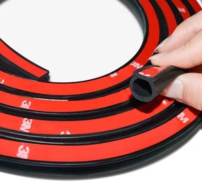 Autodeurafdichting - 6M/12M auto deurprofiel, auto deurprofiel, zelfklevende rubberen profiel, auto deurprofiel, auto deurdichtheidprofiel, voor auto's, boten, campers, vrachtwagens (6M)