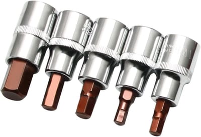Inzetstuk 12.5 mm (1/2") voor hexagon socket wrench | CV staal | Hex sleutel set voor precisiewerk en duurzaamheid