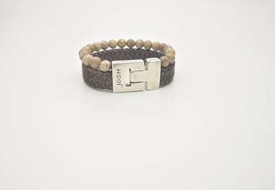 Josh-24966-Armband-Taupe-Heren