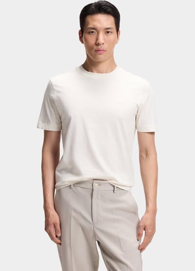 BOSS Black T-shirt lange mouw Wit Thompson 01 10281524 01 50565995/118