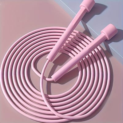 Verstelbaar Roze Springtouw voor Fitness & Gewichtsverlies - Duurzaam, Effen Kleur, Ideaal voor Oefening en Lichaamstraining, Sportschool Accessoires One size 1 piece