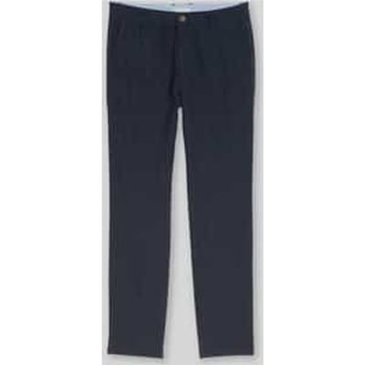 regular fit chino van linnen-katoenmix
