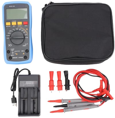Isolatietester - Multimeter - Elektrisch meten - Dubbele functionaliteit - Tot 1000V - Zwart