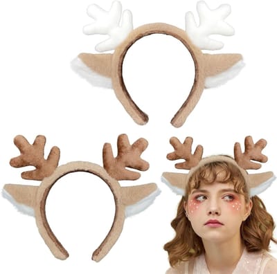 Set van 2 Herten Gewei Haarbanden voor Themafeesten, Cosplay, Halloween en Carnaval