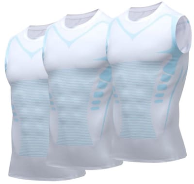 3 stuks sportieve tanktops voor heren — Maat S — Lengte 60 cm — Borstomtrek 80 cm — Schouderbreedte 34,5 cm — Omtrek zoom 80 cm — Tanktop — Ondershirt — Sportvest — Gymvest — Sneldrogend & ademend — Mouwloos — Rekbaar