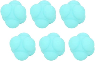 Reactie Ballen Set - Trainingsballen Fitness - Snelheid Training - Onvoorspelbare Stuit - 6 Stuks - Blauw