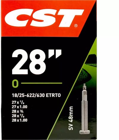 CST Binnenband 28 inch - ETRTO 18/25-622/630 - Frans ventiel 48mm - Duurzaam rubber