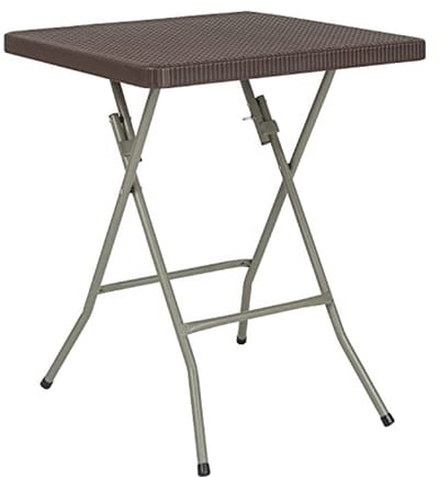 Klaptafel 1,95 voet vierkante rotan kunststof voor binnen en buiten