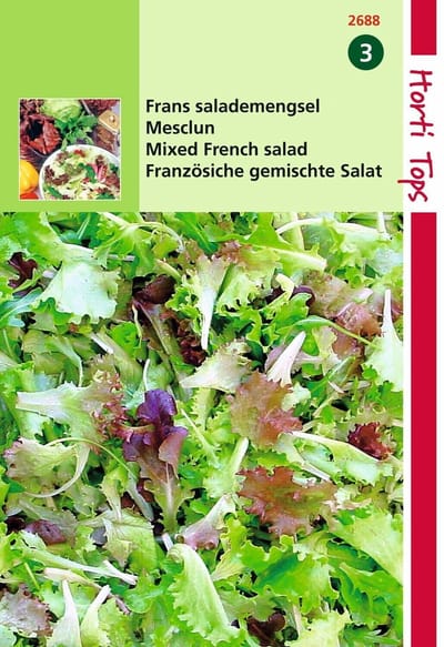 2 stuks Hortitops Mesclun, Frans Salademengsel