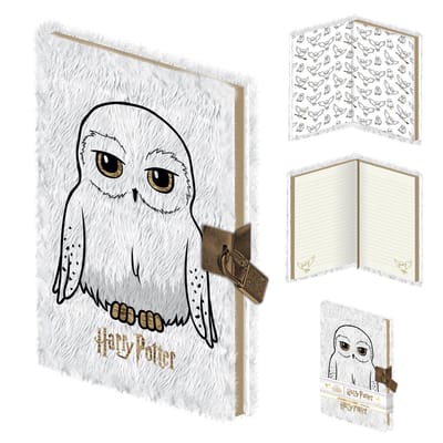 Harry Potter Hedwig Unisex Notebook - wit/goudkleurig - Standard