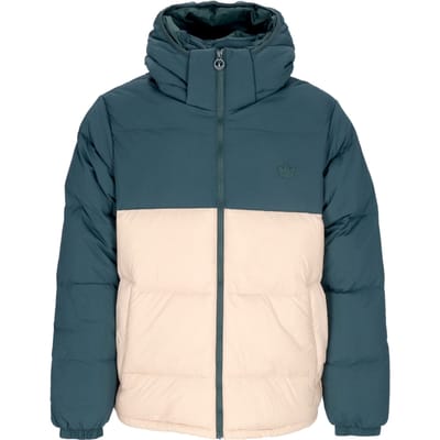 Down Regen-pufferjack voor heren, mineraalgroen/magisch beige