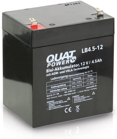 Oplaadbare Batterij - Accu Energiebron - Apparaten Voeden - Betrouwbare Stroom - 12V 4.5Ah