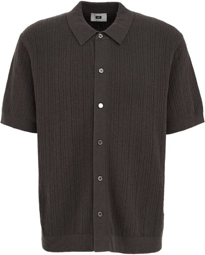 WE Fashion Heren regular fit polo met structuur
