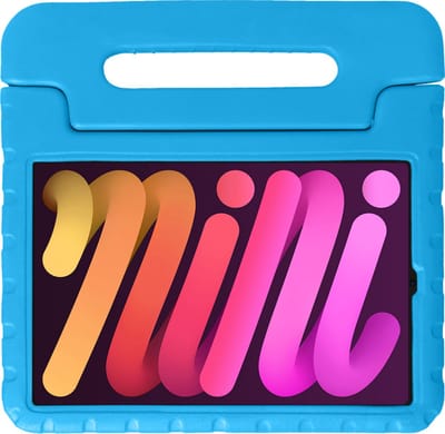 Hoesje - Geschikt voor Apple iPad Mini 6 (2021) - 8.3 inch - 6e Generatie - Kinderhoes Shockproof Bumper - Kidsproof Case - Tablet Hoes - Kinder Hoes Cover - Blauw