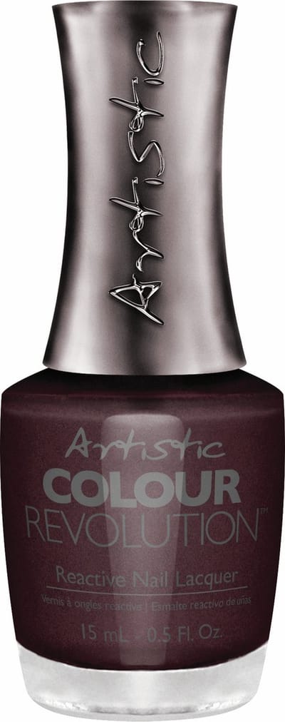 Artistic Nail Design Colour Revolution ' Meet Me Backstage ' ( Donker Bordeax-Rood Metallic )