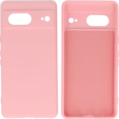Hoesje Geschikt voor Google Pixel 7 - Fashion Telefoonhoesje Backcover - Siliconen Hoesje - Roze