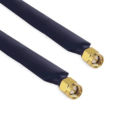 DrPhone SCR4 - Window Pass Through kabel – Platte SMA Male To SMA Male - 25 Cm – Helium Voor Raam / Buitengebruik