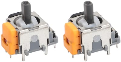 Allecto - 3D Analoge Sensor - Vervanging - Duurzaam - Geel - Joystick Module - Perfect voor Game Controllers - 2 Stuks