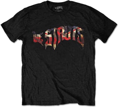 The Struts - Union Jack Logo Heren T-shirt - M - Zwart