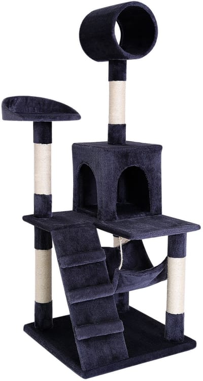 Dibea Krabpaal, Klimboom voor Katten, 133 cm Hoog, Grijs