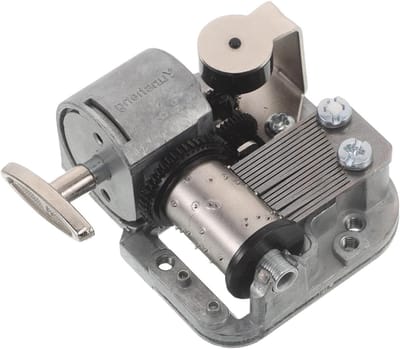 Muziekdoos Mechanisme - Opwindbaar Onderdeel - DIY Projecten - Stille Werking - 5 x 4.4 x 2.6 cm - Metaal