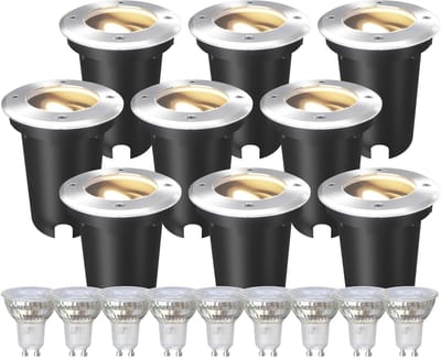 Ledvion LED Grondspot Vierkant GU10 3W 230V 4000K Neutraal wit IP67