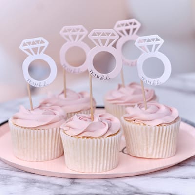 Ginger Ray - Ginger Ray - Cupcake toppers Team Bride - 12 stuks